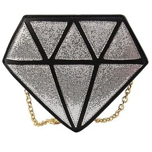 New Culture Riot Diamond Glitter Crossbody Purse